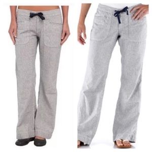💛 North Face Linen Stripe Larison Pants Petite